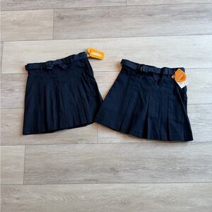 Gymboree Girls' Twill Pleated Belted Skort uniform size 8